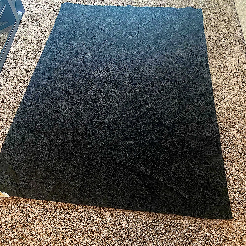 Black Maples Center Rug 5by7ft